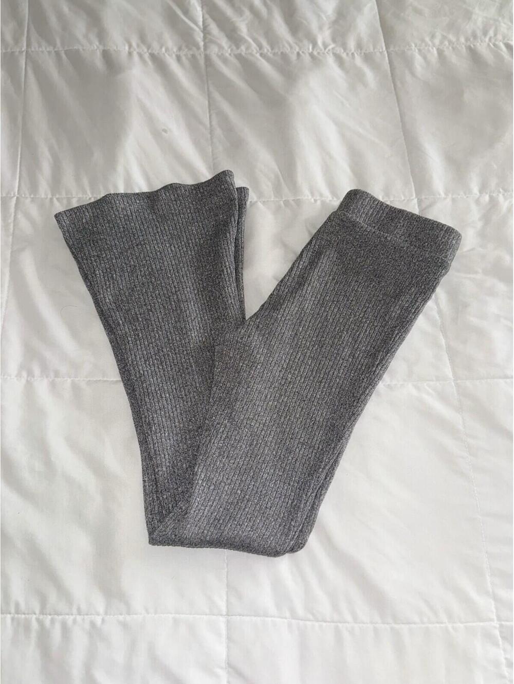 Soft Comfy Pants Women’s Size XSmall Ribbed High Waisted Flare Women